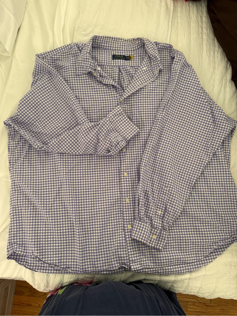 Polo by Ralph Lauren Men’s Lavender Gingham Button-Down Shirt